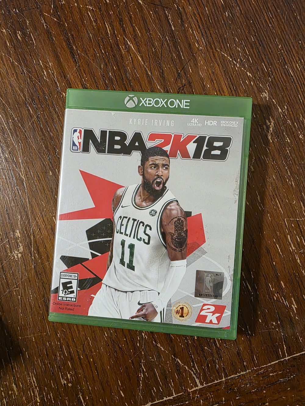 NBA 2K18 Xbox One Game - White/Green Cover Featuring Kyrie Irving